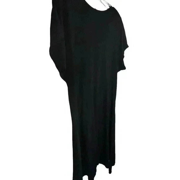 Zara Women’s Black Flare Hem Minimalist Oversized Dress Small‎ - Picture 3 of 6